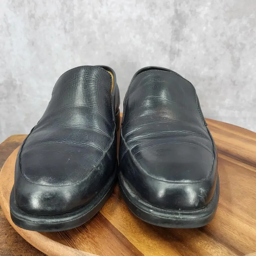 Sandro Moscoloni Loafers Mens 13 D Black Leather Slip On Dress Shoes Brazil Made